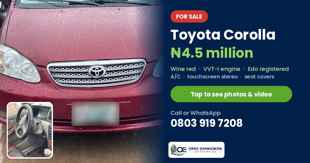 Toyota Corolla for sale