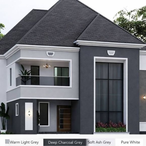 Charcoal and white duplex, Benin City
